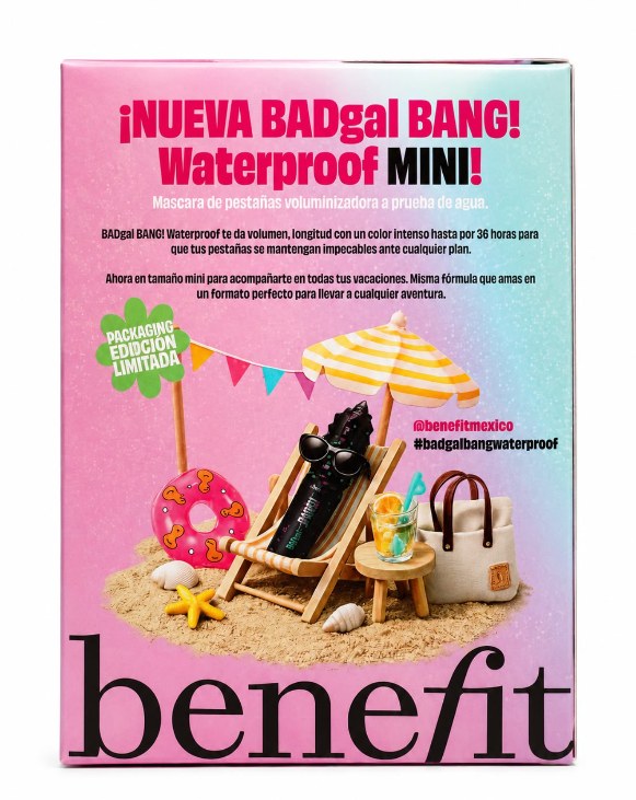 Caja de Benefit - vista posterior